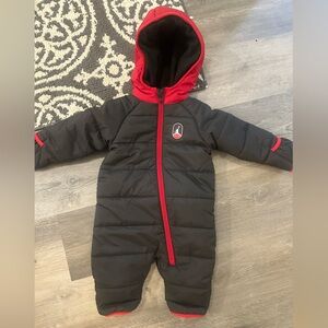 Black and Red Kids Puffer Jacket